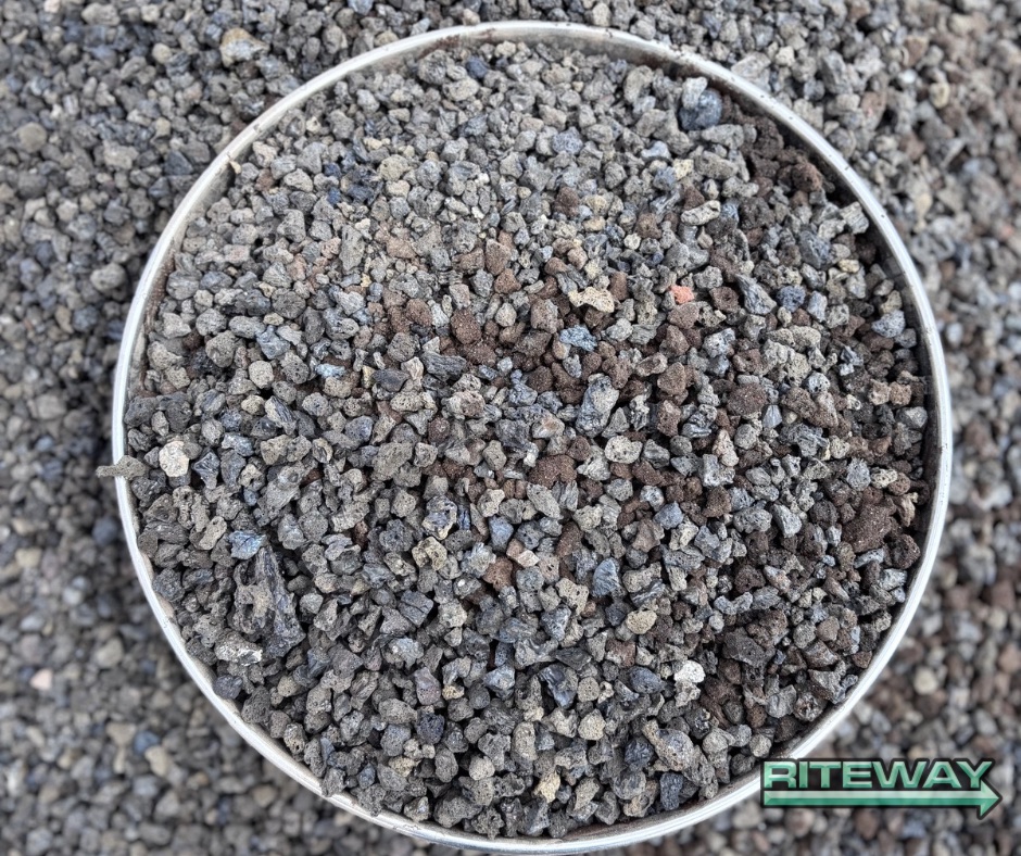 Black Lava Rock 3/8 inch