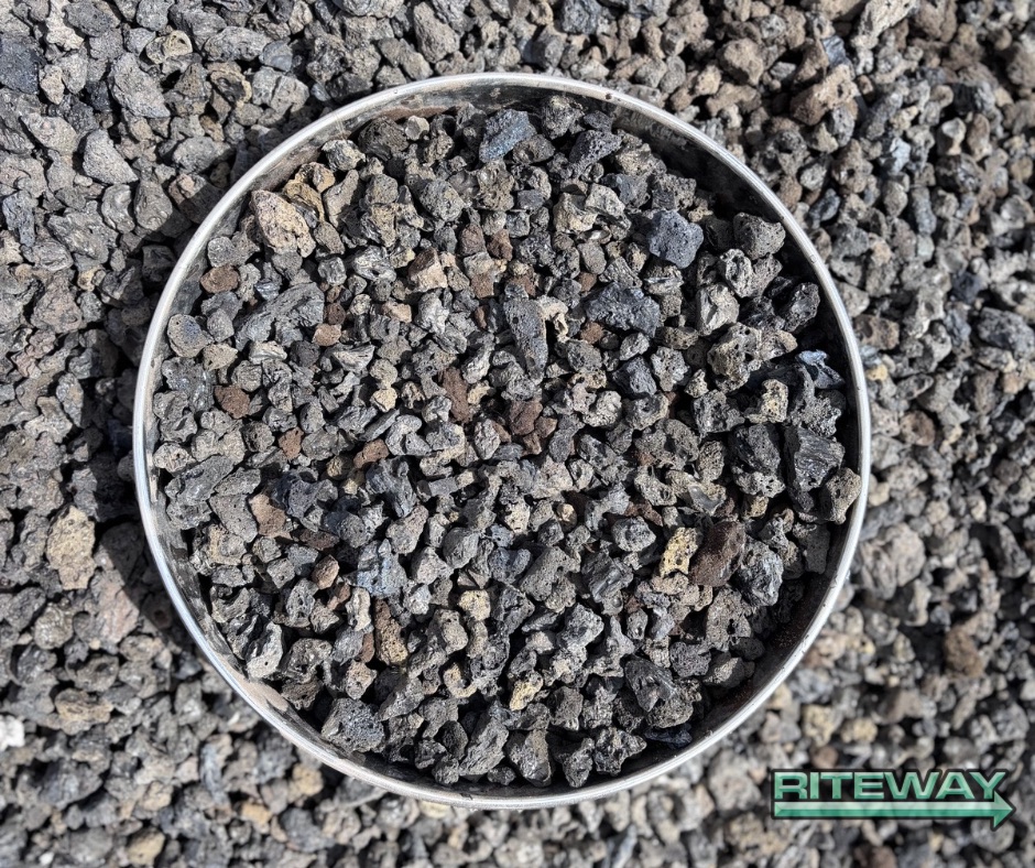Black Lava Rock 3/4 inch